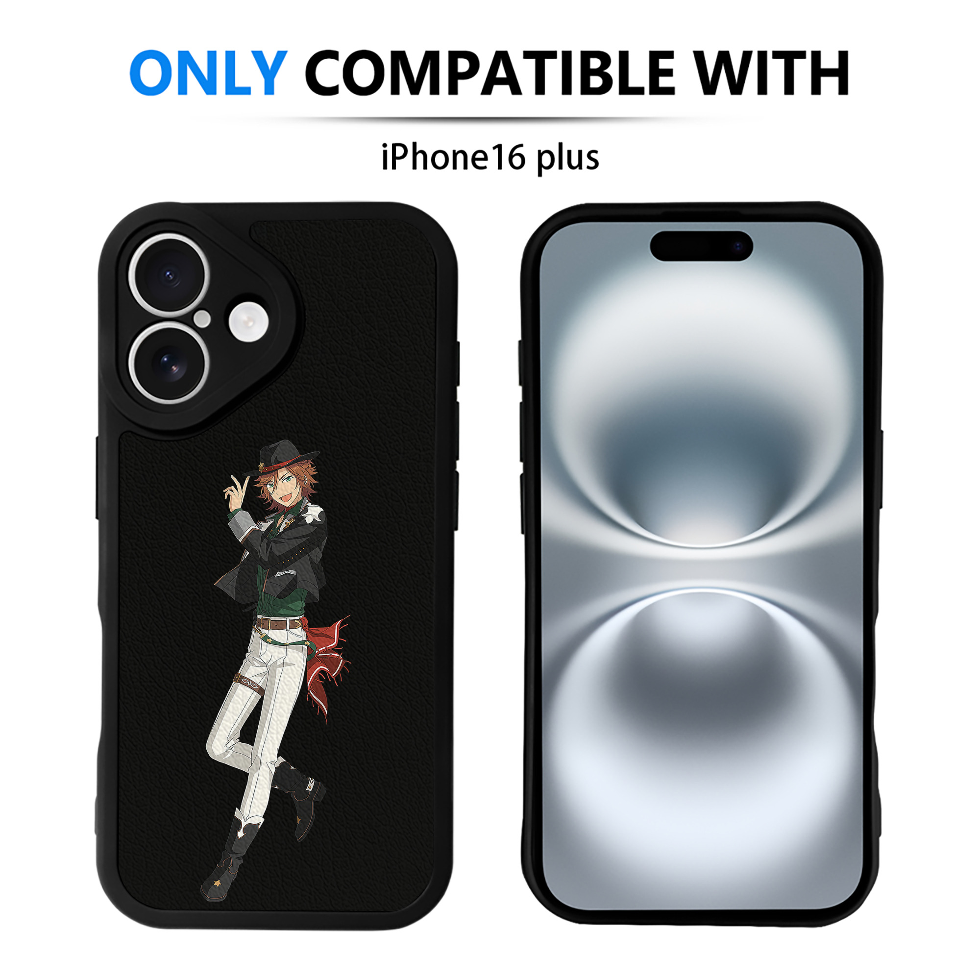 （画像用） あんさんぶるスターズ! Ensemble Stars 【iPhone 16シリーズ対応】シリコンスマホケース（レザー調） 材質：シリコン